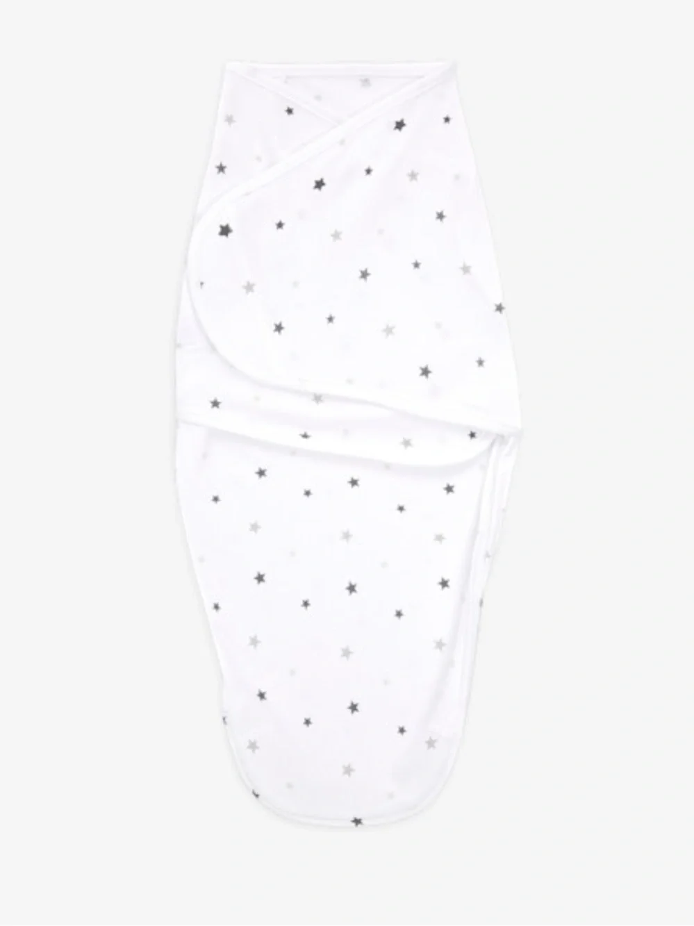 aden + anais Neutral Star & Heather 3-Pack Swaddle Set in White and Gray